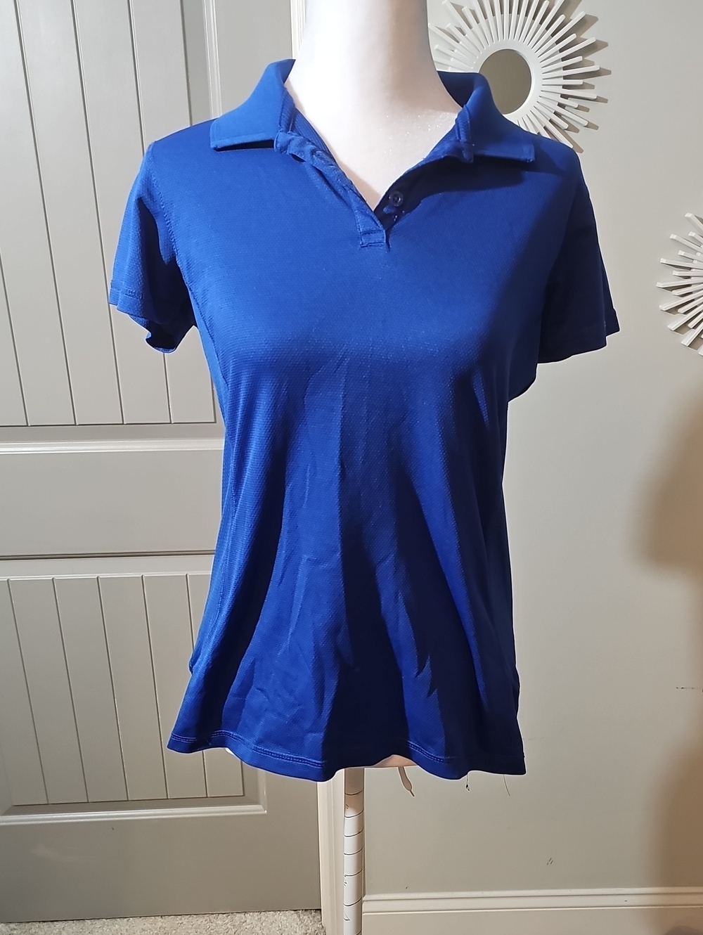 Magellan Outdoors Women's Blue Polo Shirt - Short Sleeve